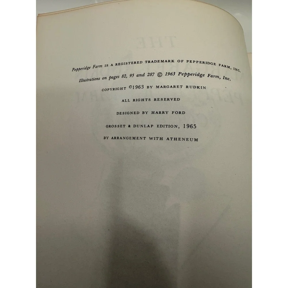 Grosset & Dunlap Margaret Rudkin Pepperidge Farm Cookbook 1965 Vintage Hardcover
